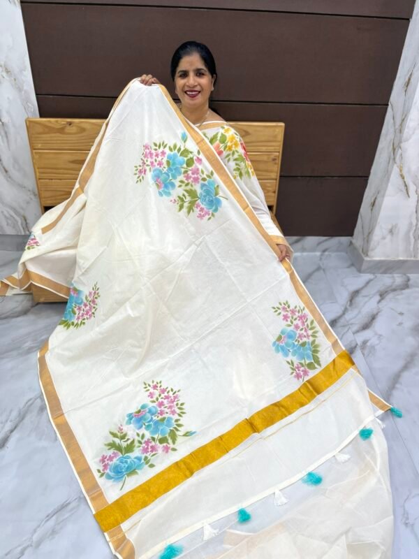 Kerala onam sarees-SRS10174 - Image 3