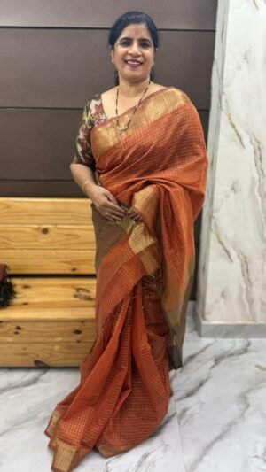 silk Chanderi sarees-SRS00995