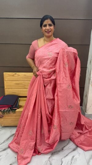 semi rose-silk sarees