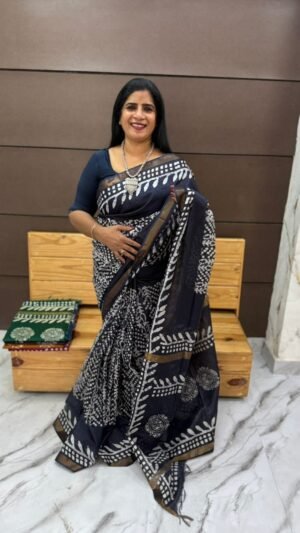 Bhagalpur Tussar silk sarees-srs976