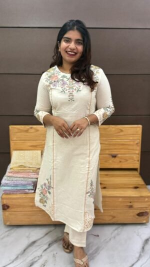 Handloom cotton co-ord set-cd11019