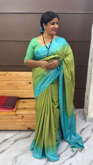 Bhagalpuri semi tussar silk saree -Srs80018