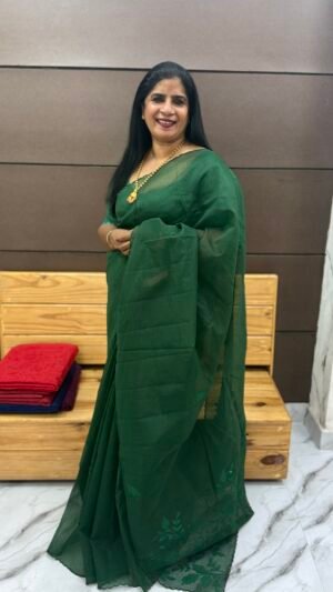 Moonga check sarees-Srs80025
