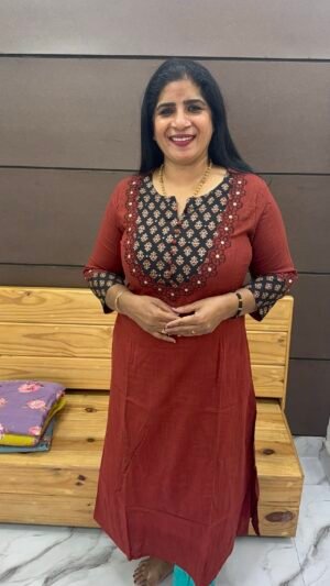 Anvita Brand cotton kurtie-KRT40004