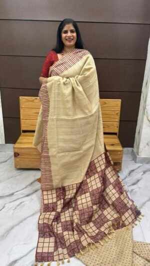 semi jute silk sarees-10293