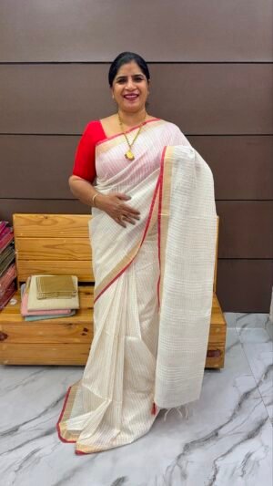semi Tussar sarees-SRS19399