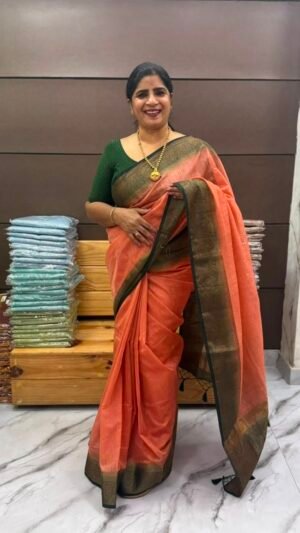 semi jute sarees-SRS8192