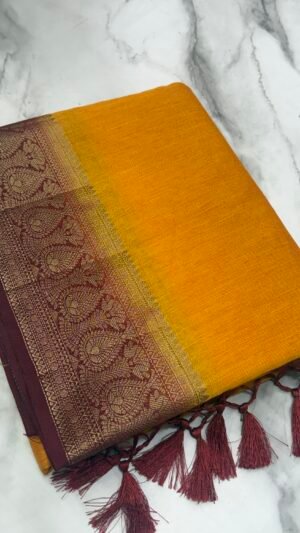 Semi jute sarees-SR18383