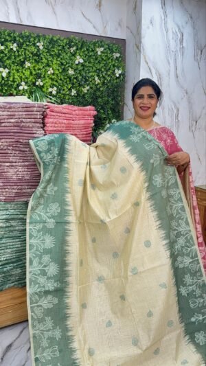 Silk chanderi sarees -Srs10380